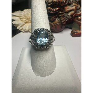VTG Sterling Blue Topaz Ring